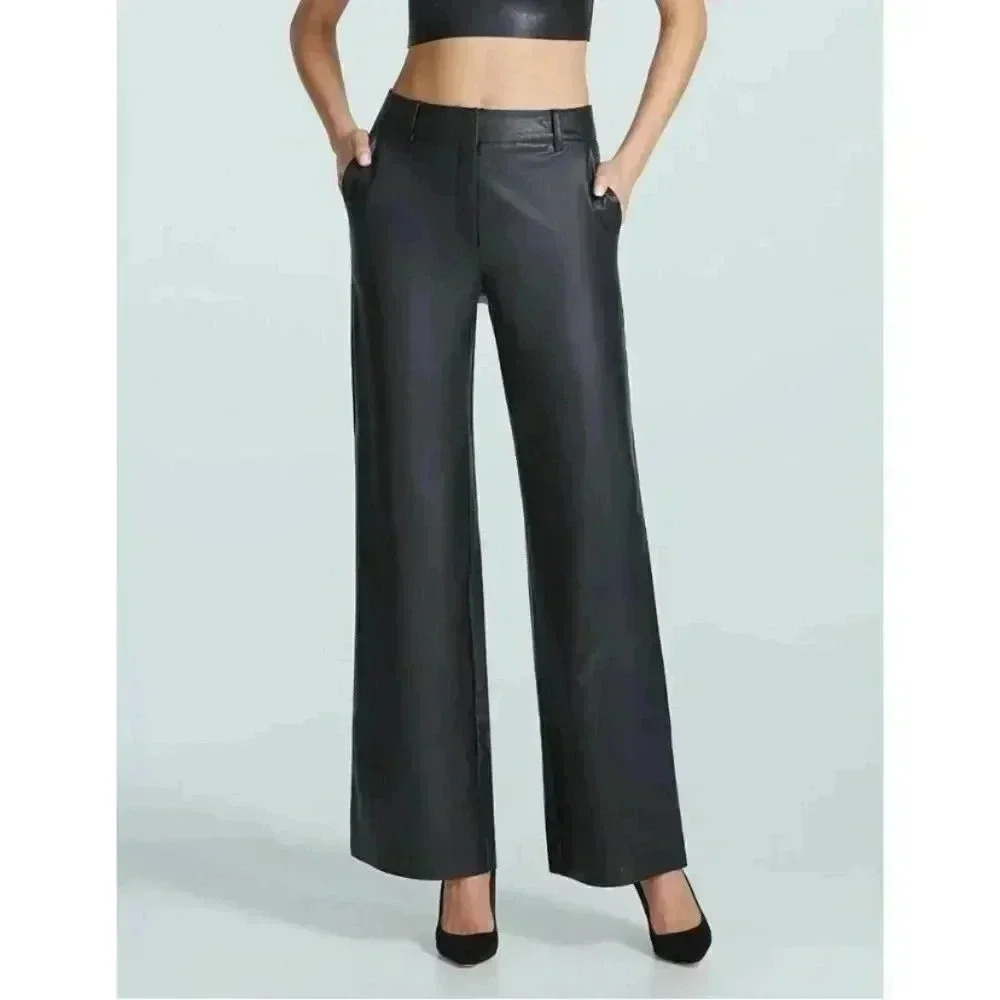 NWT Commando Faux Leather Wide Leg Trouser size XS - Picture 13 of 14